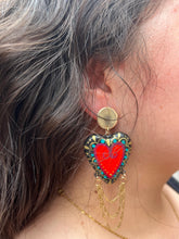 Arete Mega rock rojo
