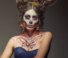 Collar calavera sol Multicorazón