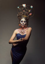 Collar calavera sol Multicorazón